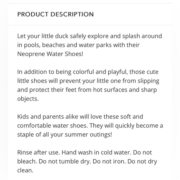 Coco Village Neoprene Kids Water Shoes - Laguna Pattern - Size 34/35, Unisex NWT - Picture 9 of 9